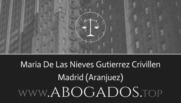 abogado Maria De Las Nieves Gutierrez Crivillen en Aranjuez