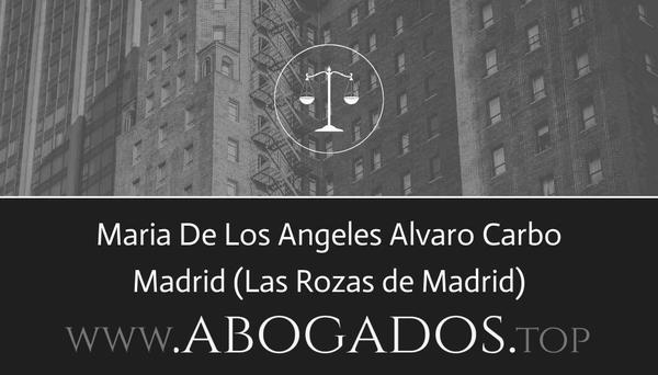 abogado Maria De Los Angeles Alvaro Carbo en Las Rozas de Madrid