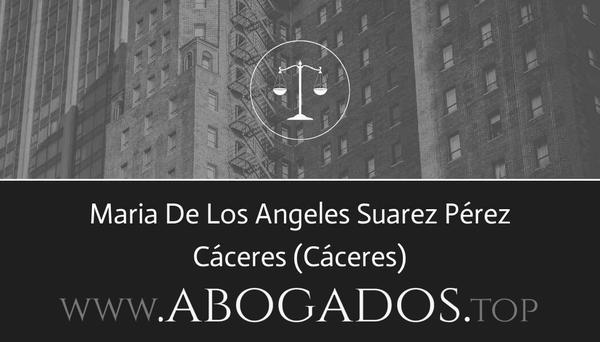 abogado Maria De Los Angeles Suarez Pérez en Cáceres