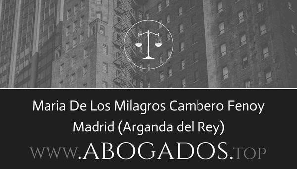 abogado Maria De Los Milagros Cambero Fenoy en Arganda del Rey