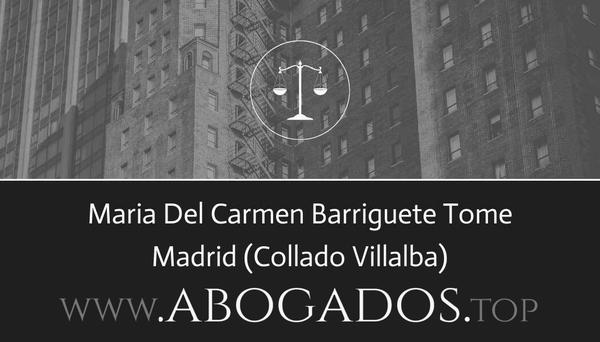 abogado Maria Del Carmen Barriguete Tome en Collado Villalba