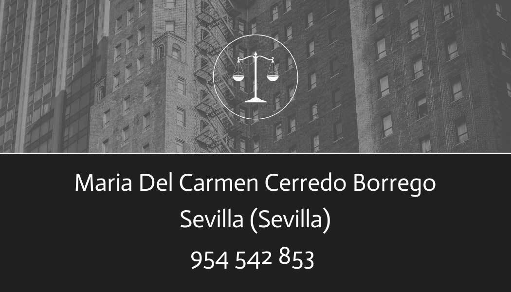abogado Maria Del Carmen Cerredo Borrego en Sevilla