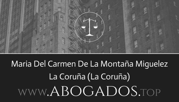 abogado Maria Del Carmen De La Montaña Miguelez en La Coruña