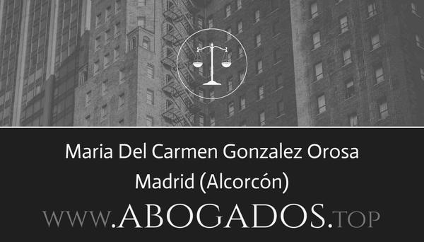 abogado Maria Del Carmen Gonzalez Orosa en Alcorcón