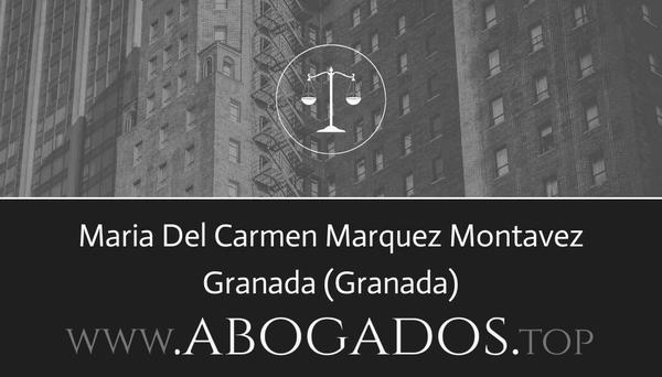 abogado Maria Del Carmen Marquez Montavez en Granada