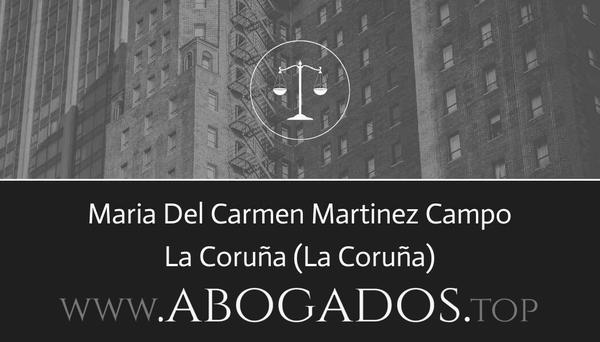 abogado Maria Del Carmen Martinez Campo en La Coruña