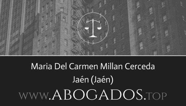 abogado Maria Del Carmen Millan Cerceda en Jaén