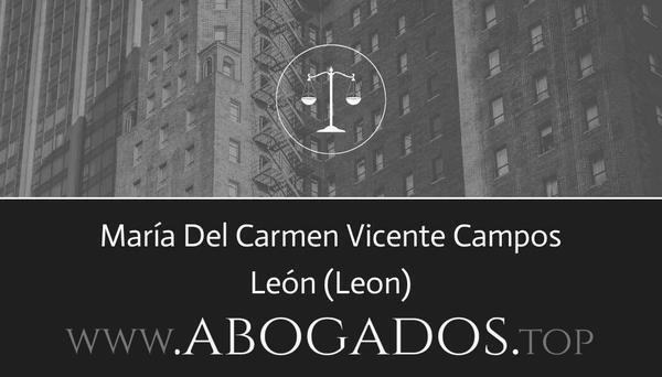 abogado María Del Carmen Vicente Campos en Leon