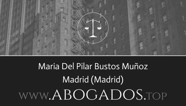 abogado Maria Del Pilar Bustos Muñoz en Madrid