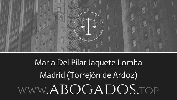 abogado Maria Del Pilar Jaquete Lomba en Torrejón de Ardoz