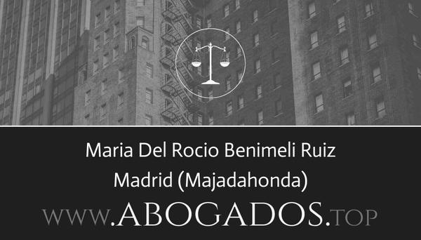 abogado Maria Del Rocio Benimeli Ruiz en Majadahonda