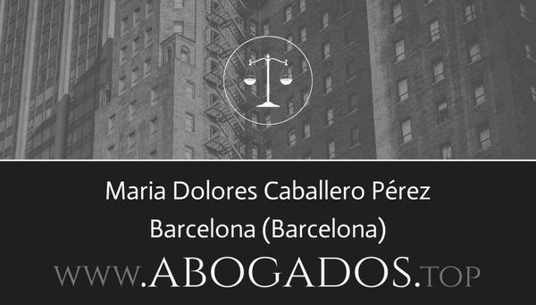 abogado Maria Dolores Caballero Pérez en Barcelona