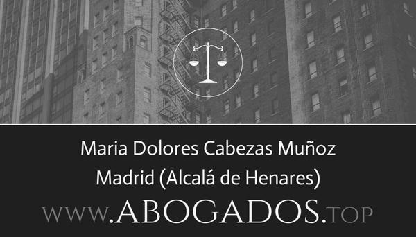 abogado Maria Dolores Cabezas Muñoz en Alcalá de Henares