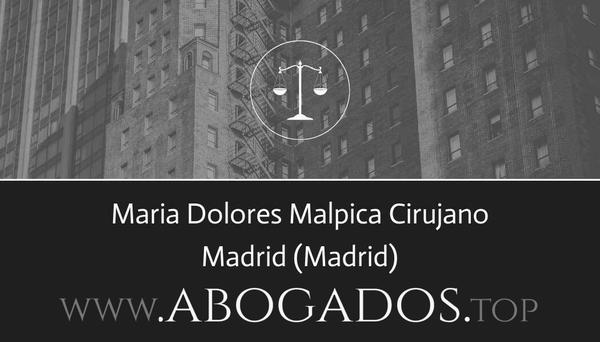 abogado Maria Dolores Malpica Cirujano en Madrid