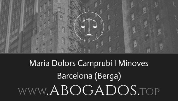 abogado Maria Dolors Camprubi I Minoves en Berga