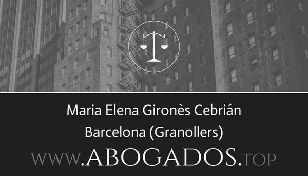 abogado Maria Elena Gironès Cebrián en Granollers