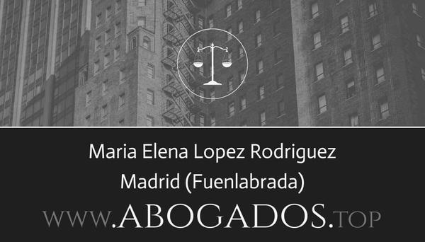 abogado Maria Elena Lopez Rodriguez en Fuenlabrada