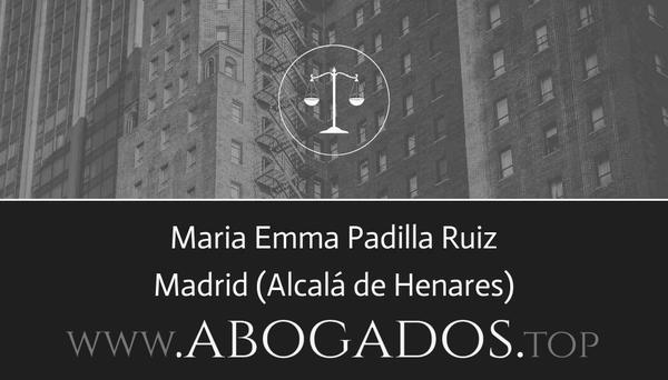 abogado Maria Emma Padilla Ruiz en Alcalá de Henares