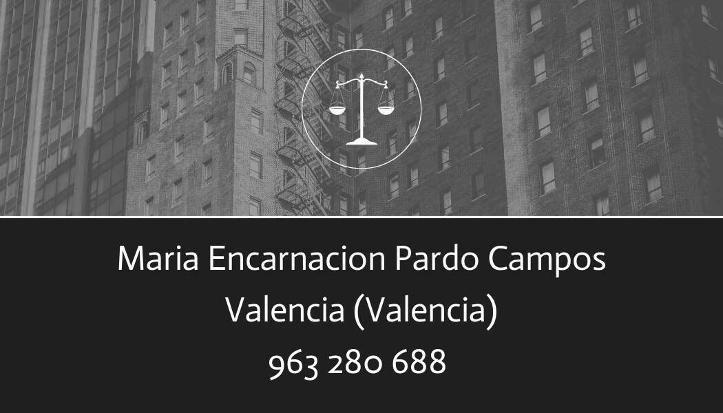 abogado Maria Encarnacion Pardo Campos en Valencia
