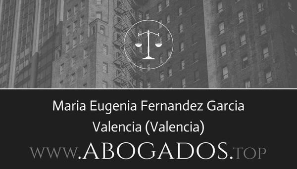 abogado Maria Eugenia Fernandez Garcia en Valencia