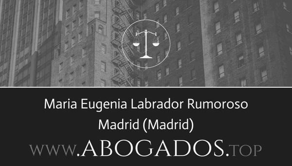 abogado Maria Eugenia Labrador Rumoroso en Madrid