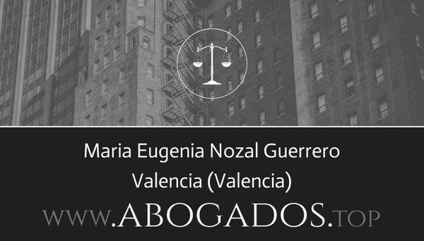 abogado Maria Eugenia Nozal Guerrero en Valencia