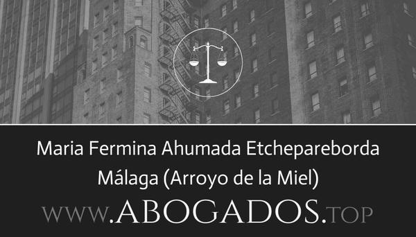 abogado Maria Fermina Ahumada Etchepareborda en Arroyo de la Miel