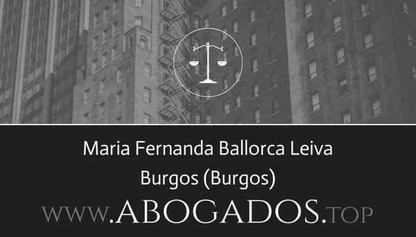 abogado Maria Fernanda Ballorca Leiva en Burgos