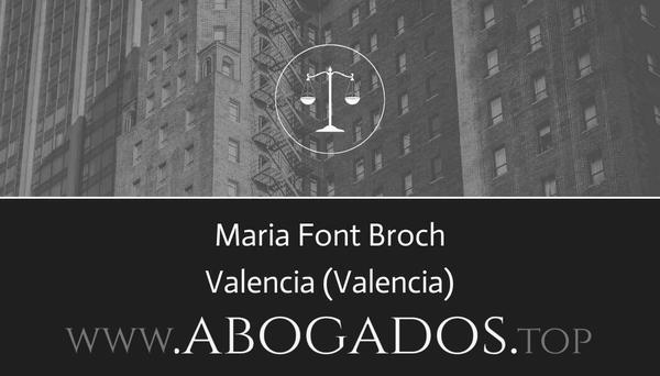 abogado Maria Font Broch en Valencia