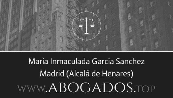 abogado Maria Inmaculada Garcia Sanchez en Alcalá de Henares