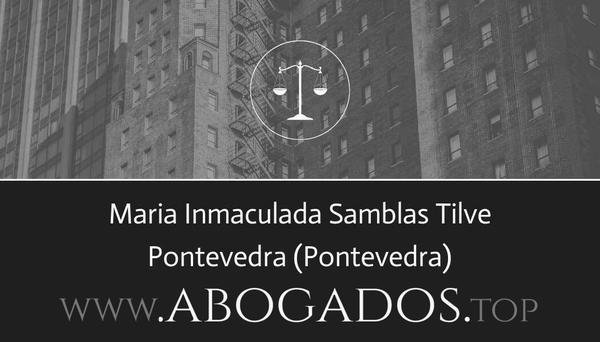 abogado Maria Inmaculada Samblas Tilve en Pontevedra