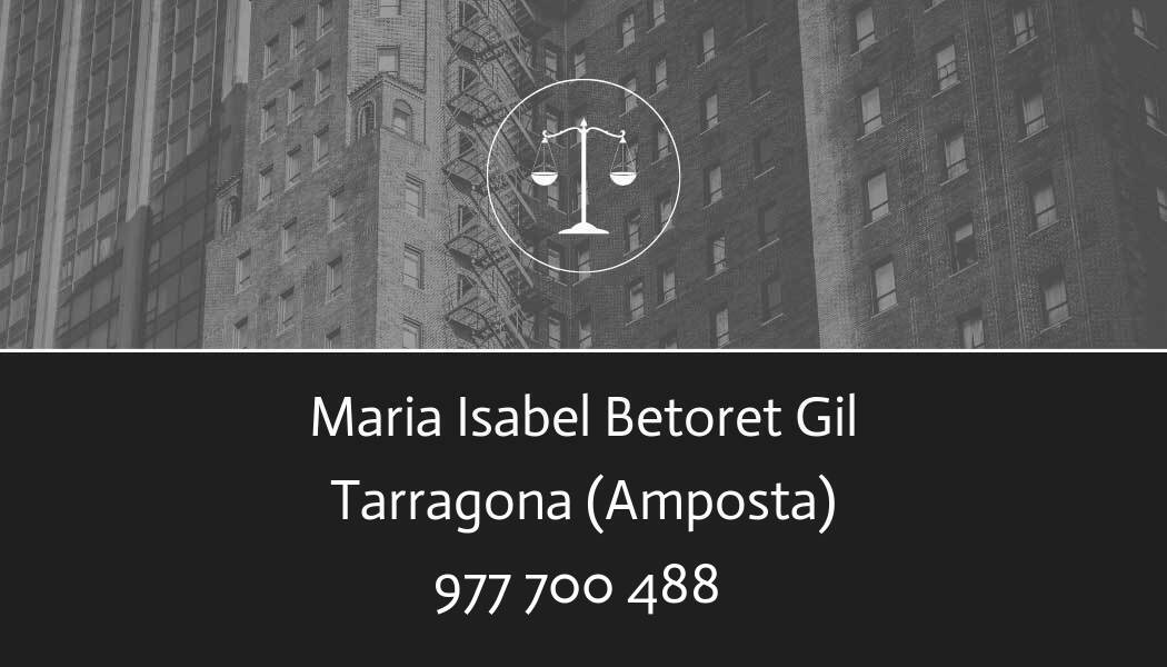 abogado Maria Isabel Betoret Gil en Amposta