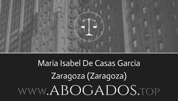 abogado Maria Isabel De Casas Garcia en Zaragoza