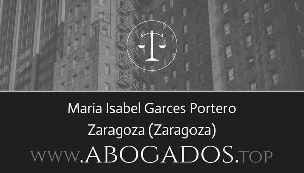 abogado Maria Isabel Garces Portero en Zaragoza