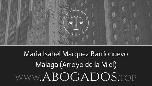 abogado Maria Isabel Marquez Barrionuevo en Arroyo de la Miel