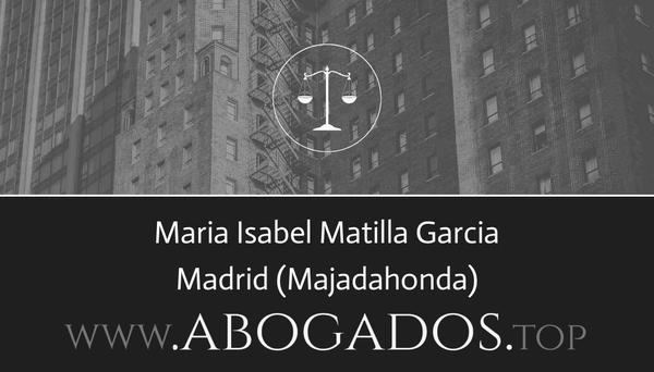 abogado Maria Isabel Matilla Garcia en Majadahonda