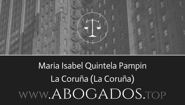 abogado Maria Isabel Quintela Pampin en La Coruña