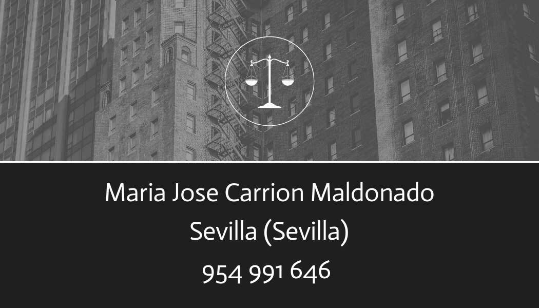 abogado Maria Jose Carrion Maldonado en Sevilla