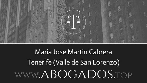 abogado Maria Jose Martin Cabrera en Valle de San Lorenzo