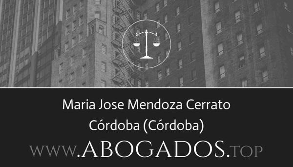 abogado Maria Jose Mendoza Cerrato en Córdoba