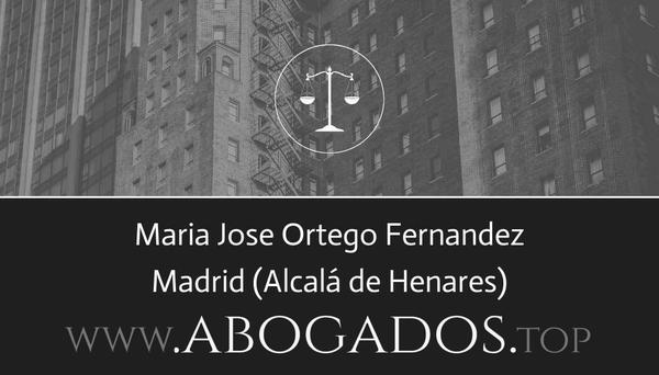 abogado Maria Jose Ortego Fernandez en Alcalá de Henares