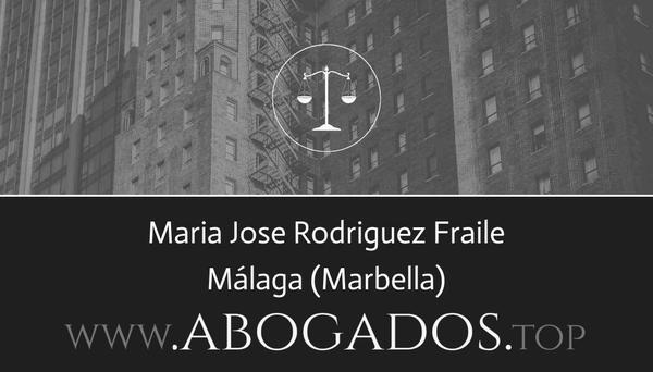 abogado Maria Jose Rodriguez Fraile en Marbella