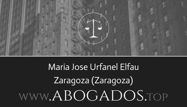 abogado Maria Jose Urfanel Elfau en Zaragoza