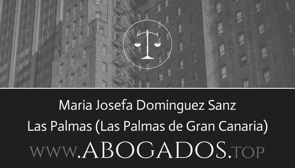 abogado Maria Josefa Dominguez Sanz en Las Palmas de Gran Canaria