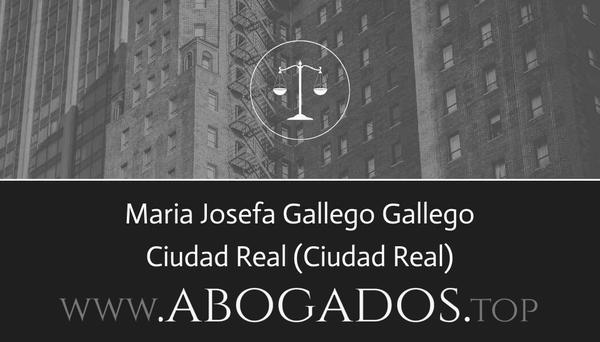 abogado Maria Josefa Gallego Gallego en Ciudad Real