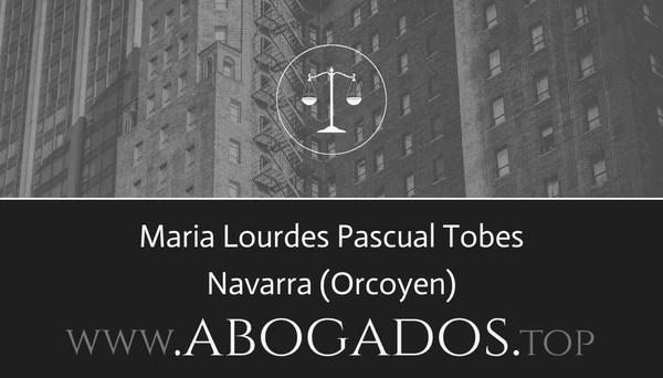 abogado Maria Lourdes Pascual Tobes en Orcoyen