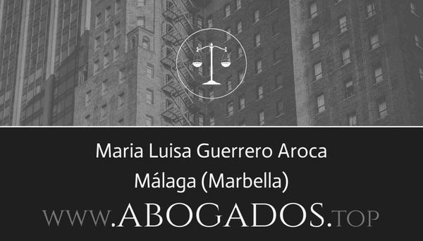 abogado Maria Luisa Guerrero Aroca en Marbella