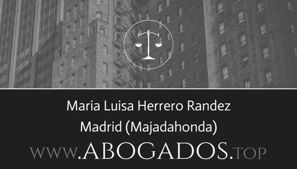 abogado Maria Luisa Herrero Randez en Majadahonda