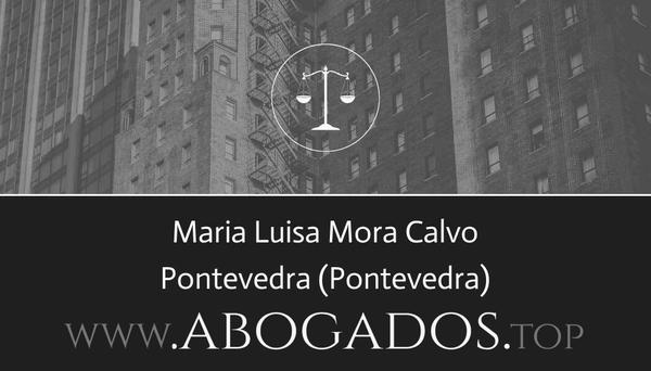 abogado Maria Luisa Mora Calvo en Pontevedra