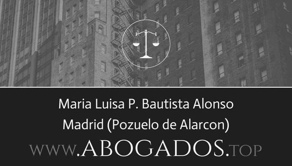 abogado Maria Luisa P Bautista Alonso en Pozuelo de Alarcon